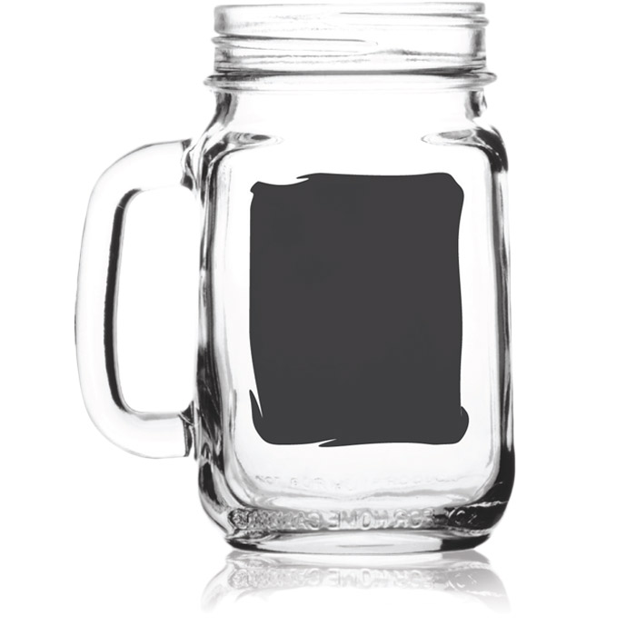 Mason Jar with Chalkboard Cirm Decorating